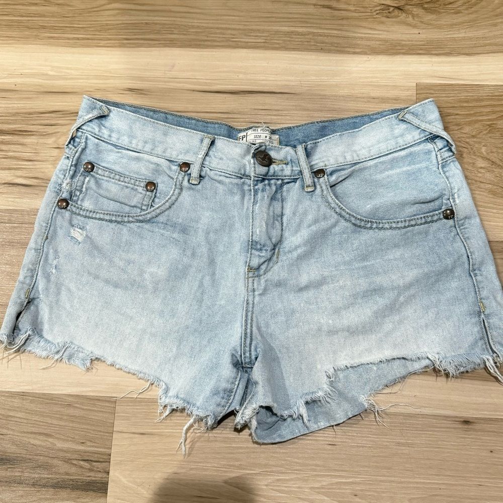 Free People Blue Cutoff Shorts Women’s 28